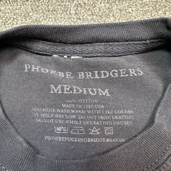 Phoebe Bridgers Rare Skeleton Lightning Metal Long Sleeve T-Shirt Size Medium - Picture 2 of 5